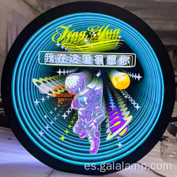 Neón RGB Astronauta 3D para jardín exterior